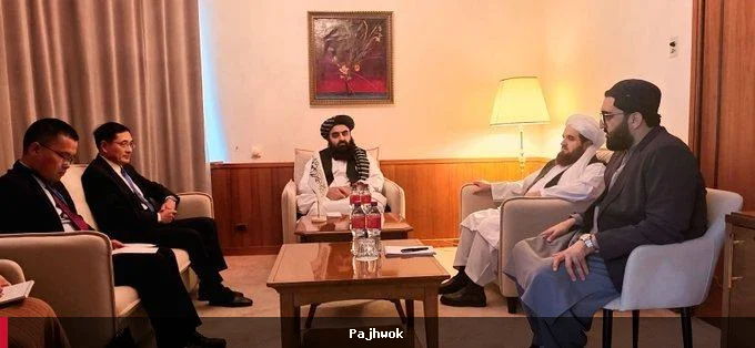 مولوي امیرخان متقي با نماینده ویژه چین درباره توسعه روابط دو جانبه گفتگو کرد