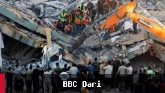 فروریختن یک ساختمان در غزه، جان ۲۰ نفر را گرفت